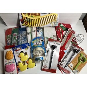 Odd Kitchen Gadget Gift Pack 18‎ Items: Garlic, Egg, Banana Chopper; Towels...